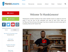 Tablet Screenshot of mandolessons.com